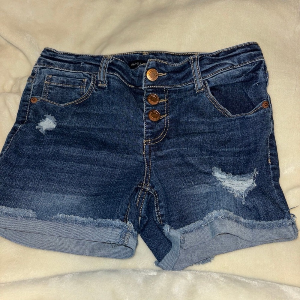 Vanilla star girls Jean shorts Sz 10